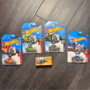 Hot Wheels 32 Ford Lot Matchbox 35 Pickup Flames Hot Rod Diecast Set of 5
